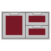 Hestan 36-Inch Double Drawer and Storage Door Combination - AGSDR36-SS
